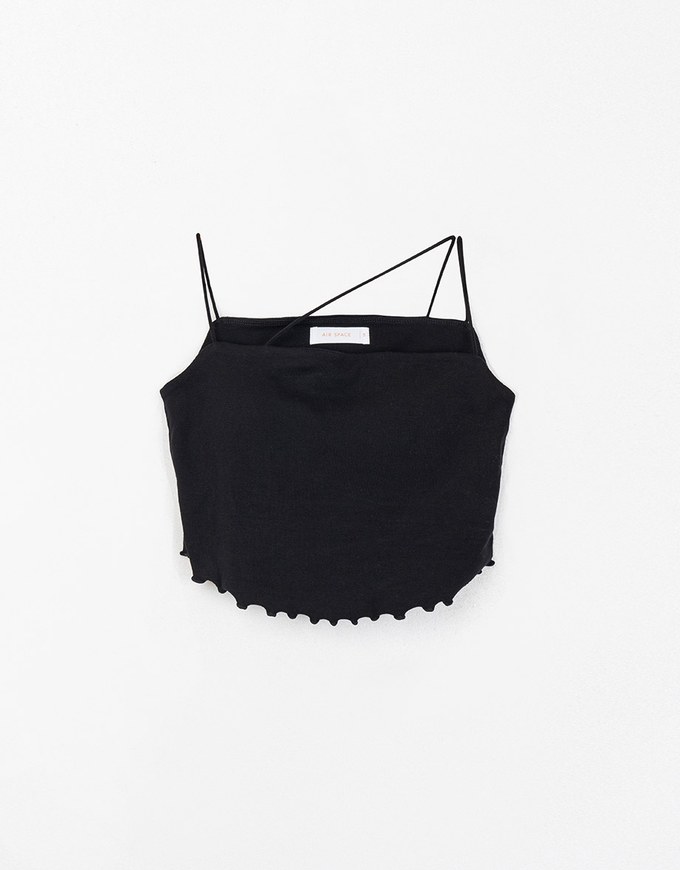 Ruffled Asymmetrical Padded Cami Top