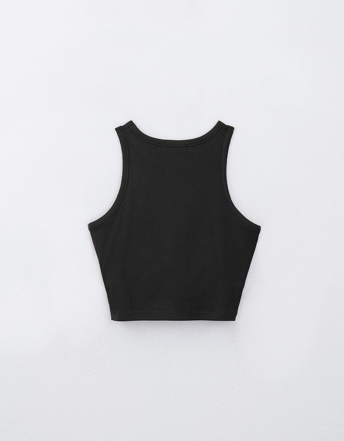 Brand Logo Embellished Padded Tank Top