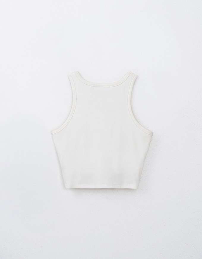 Brand Logo Embellished Padded Tank Top