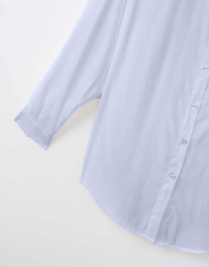 Sheer Lightweight Solid Color Blouse