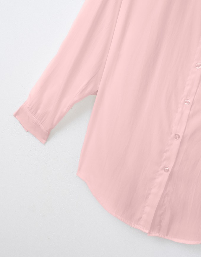 Sheer Lightweight Solid Color Blouse