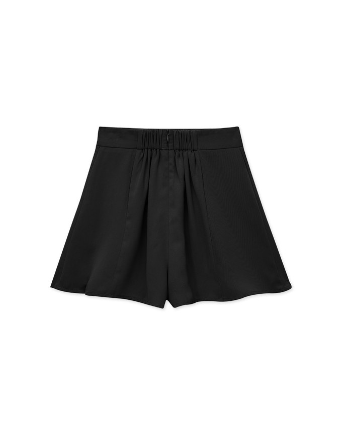 Solid Flowy A-Line Shorts