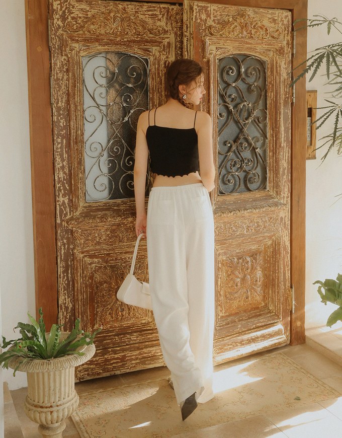 Comfy Draped Drawstring Long Pants