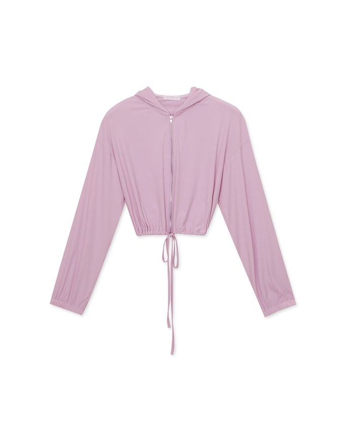 Airy Cool Drawstring Crop Jacket