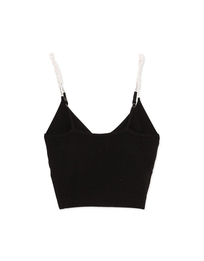 Pearl Chain Knit Cami Top