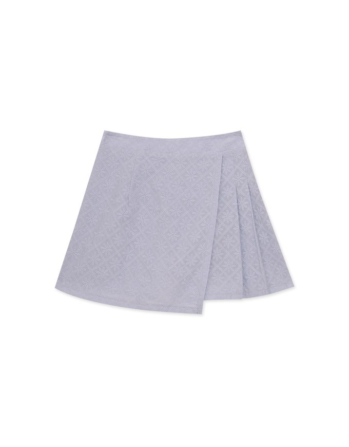 Petal Textured Pleated Skort