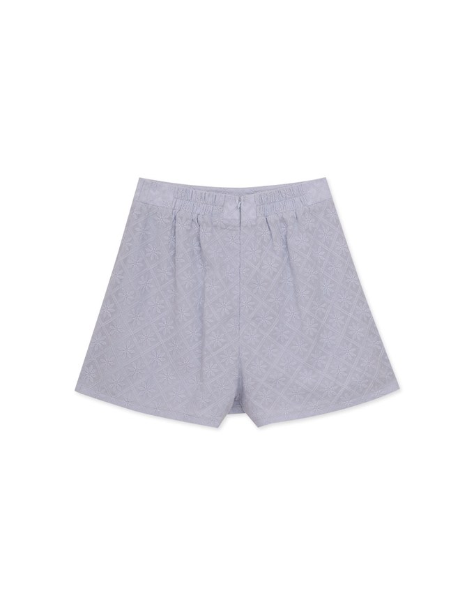 Petal Textured Pleated Skort