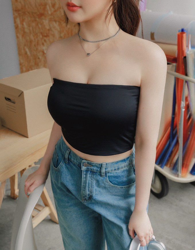 Cool And Comfy Flex Anti Slip Tube Bra Top