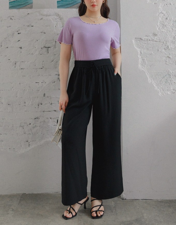 Cooling Skinny Suit High Waisted Wide Pants Culottes