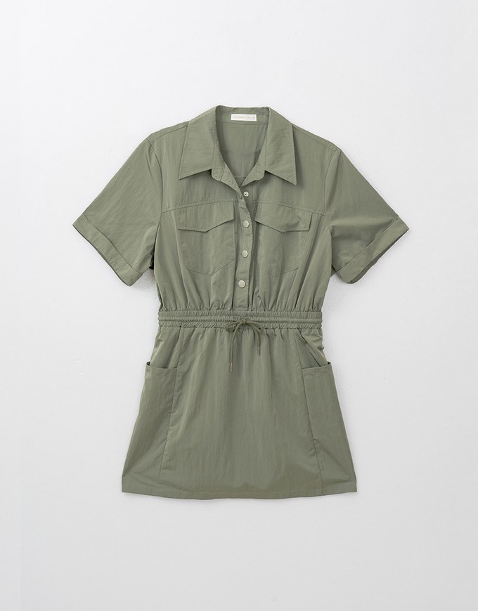 Cargo Shirt Mini Dress