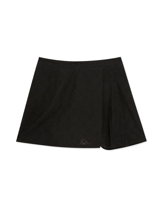 Petal Textured Pleated Skort