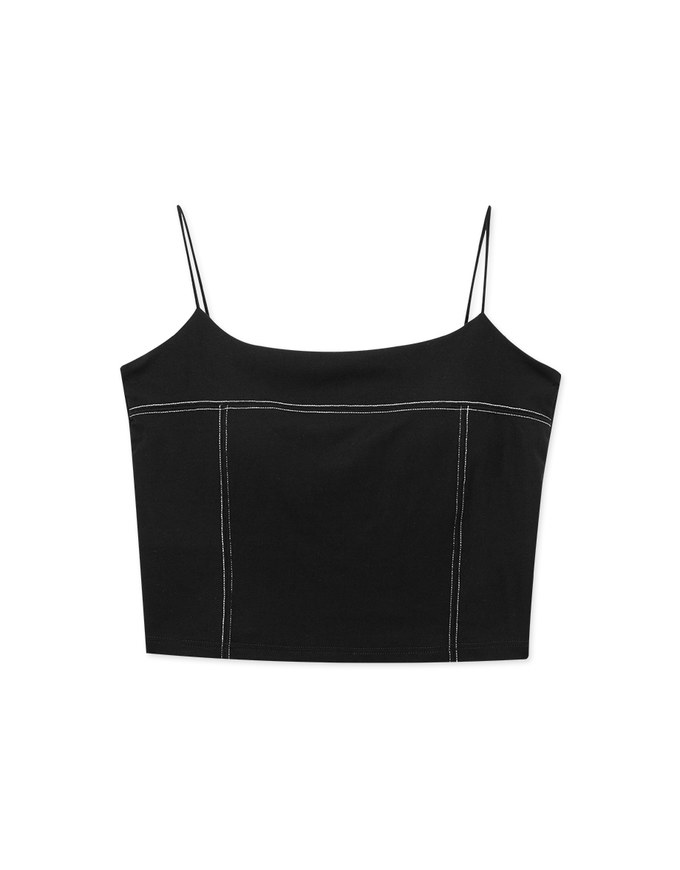 Seamless Jelly Stitch Detail and Thin Straps Bra Top