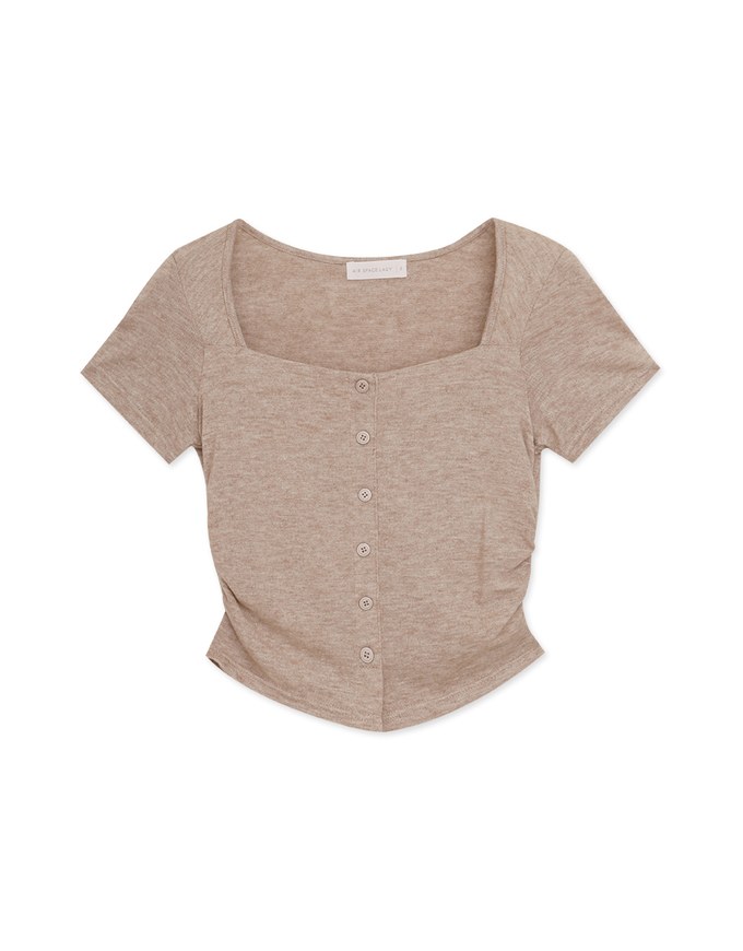 Soft Square Neck Knit Top