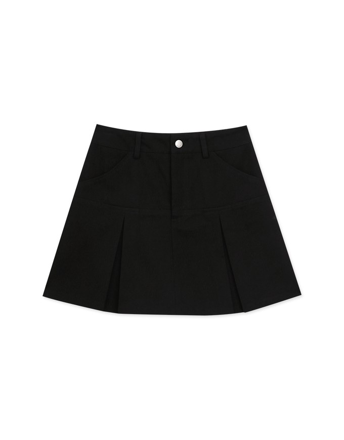 Heavyweight Classic Pleated Skirt