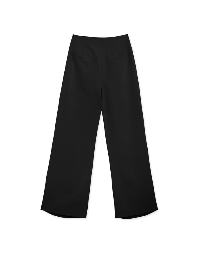 Regular Length High Waist Straight Leg Trousers