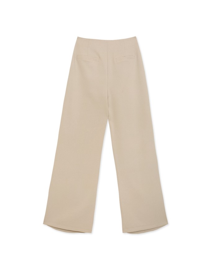 Regular Length High Waist Straight Leg Trousers