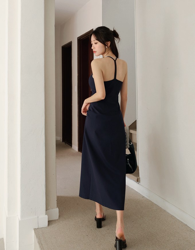 AIRY HOURGLASS Cooling Bra Padded Backless Midi Dress