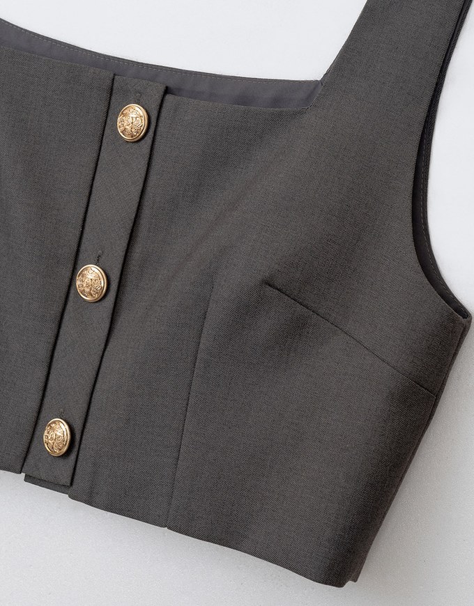 Classic Plain Suit Vest