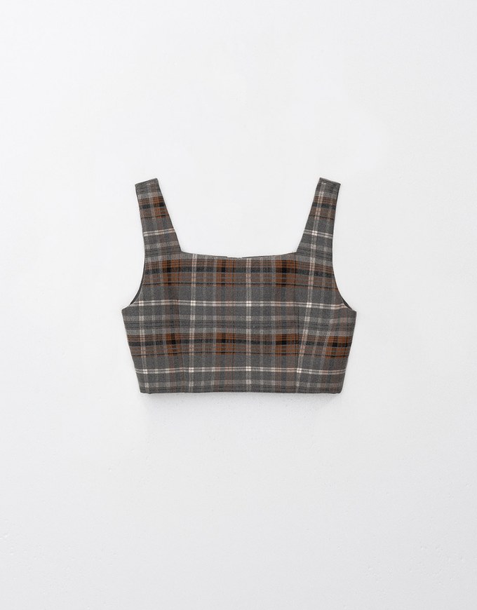 Retro Plaid Woolen Vest