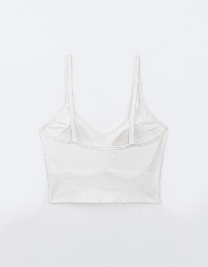 Soft Touch Cotton Seamless Spaghetti Strap Bra Top