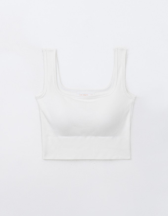 Soft Touch Cotton Seamless Square Neck Bra Top