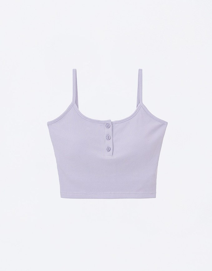 Cooling Lightweight Ribbed Cami Padded Top