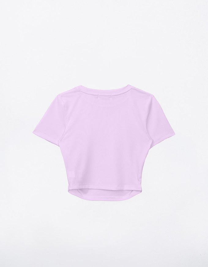 Cooling Ruched Side Fitted Cropped Top