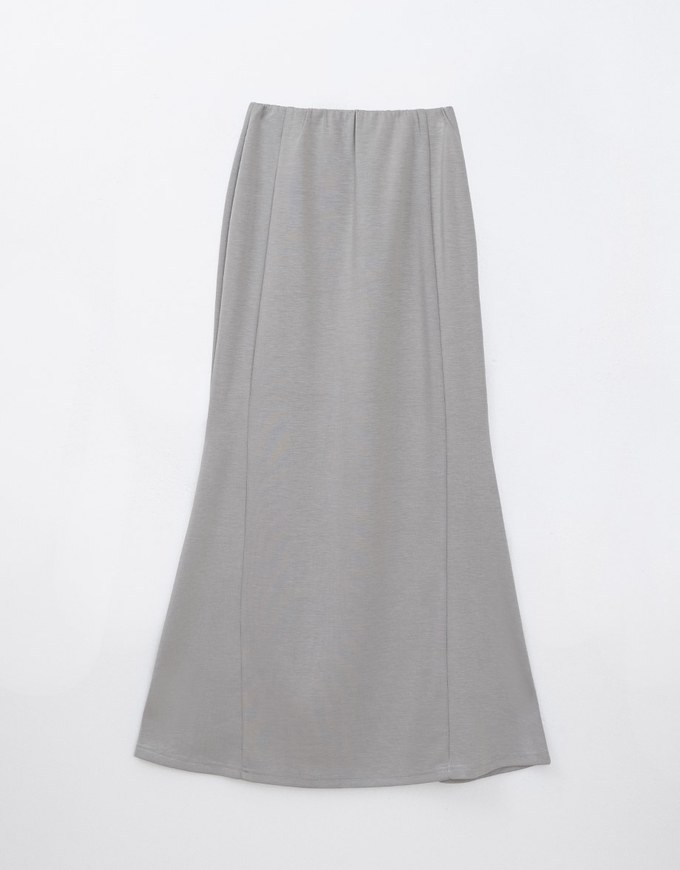 AIRY HOURGLASS High Waisted Maxi Skirt With Side Slit