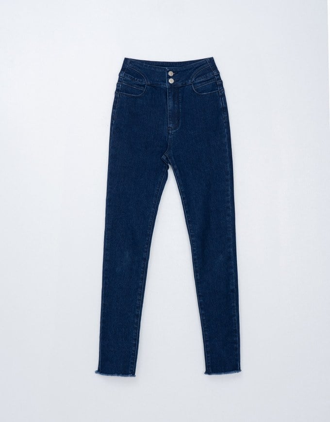 Double C Hourglass Slim Fit Skinny Jeans Denim Pants