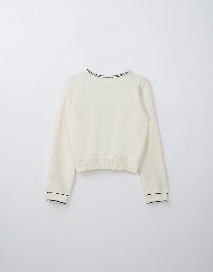 Versatile Pearl Embellished Knit Top