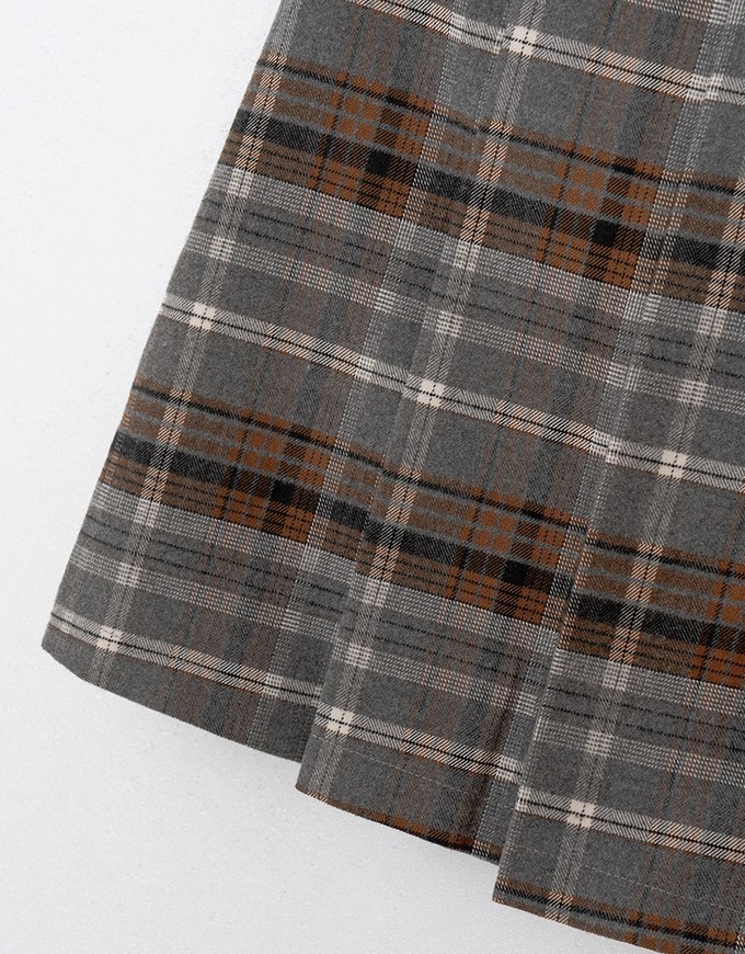 Retro Plaid Woolen Mini Skorts