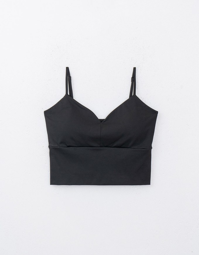 V Neck Comfortable Thin Strap Cami Bra Top