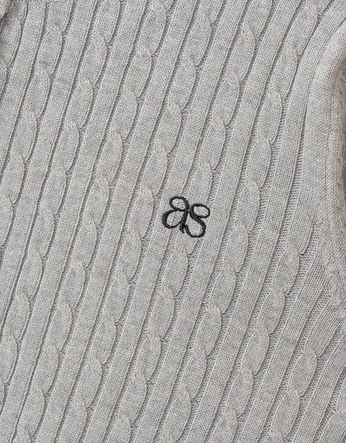 AIR SPACE Monogram Preppy Cardigan KnitTop