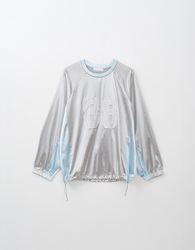 Lace Oversized Long Sleeve Jersey