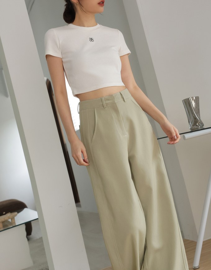 Chic Concealed Placket High Waisted Wide Pants Culottes