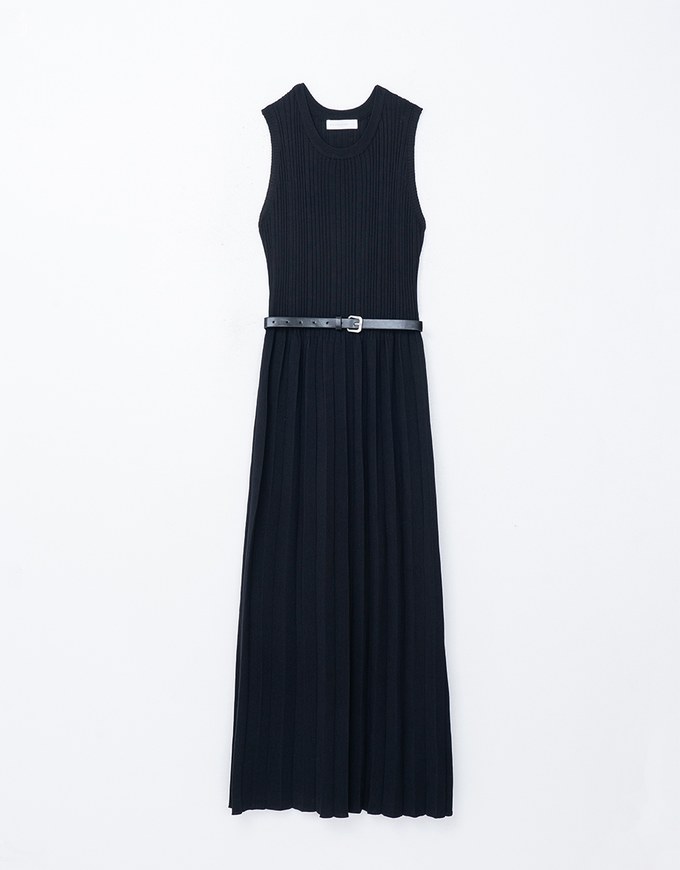 Elegant Knit Maxi Dress (With Belt)