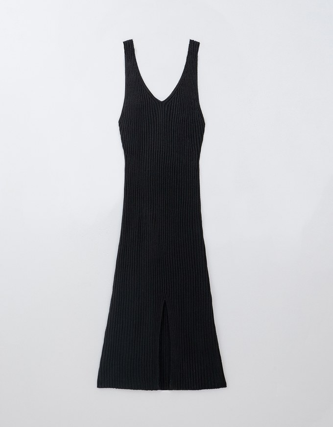 Chic Bodycon Knit Cami Maxi Dress