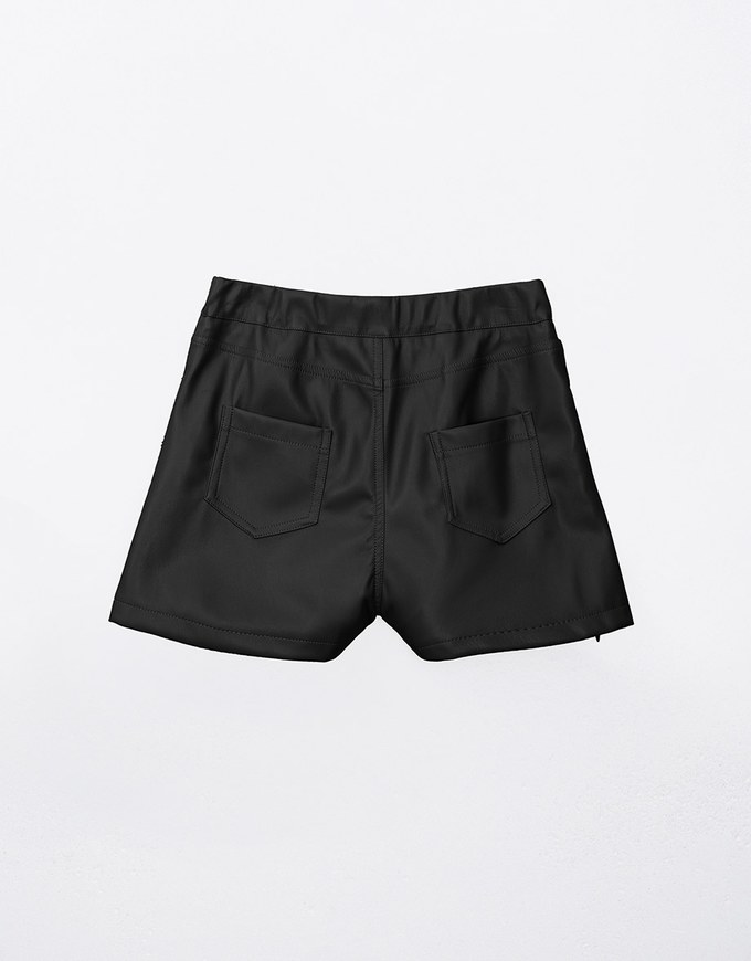 Soft Matte Stretch Faux Leather Shorts