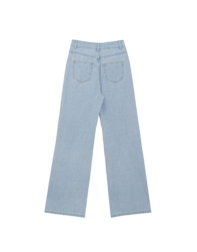 【Den!m LITE】Lightweight Soft Denim Straight Leg Pants