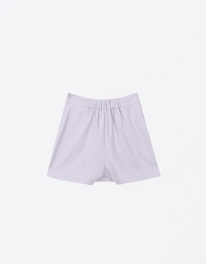 Asymmetric Front Side Button Skort