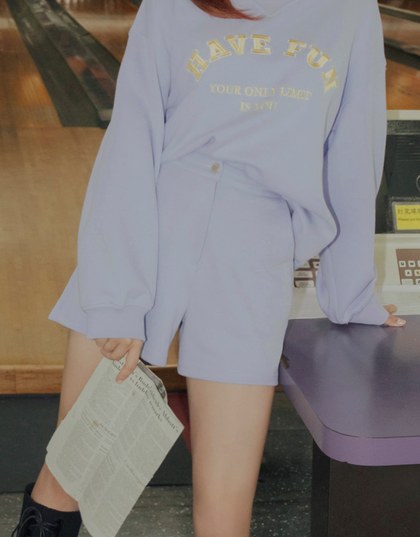 Plain Cotton Elastic Shorts