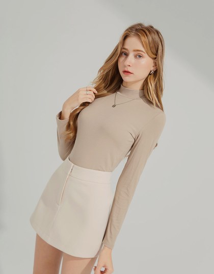 Silky Cooling Long Sleeved Basic Top Modal Fabric