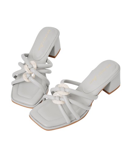 【Lisa's Design】Buckle Mid-Heel Sandals