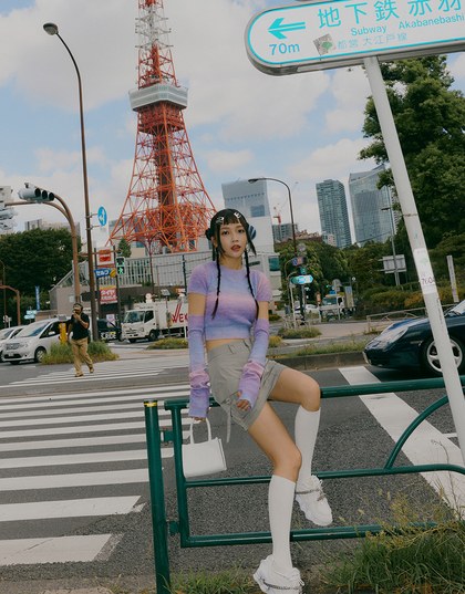 【SHIUAN'S DESIGN】Unicorn Gradient Knit Oversleeve Top