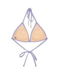 【PUSH UP】Classic Plain Color Bikini Top Single Strap And Bra Padded