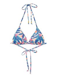 【PUSH UP】Printed Bikini Top Single Strap And Bra Padded