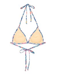 【PUSH UP】Printed Bikini Top Single Strap And Bra Padded