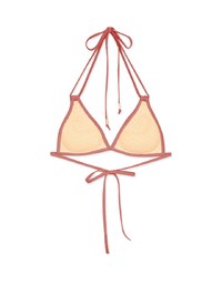 【PUSH UP】3Way Plain Color Bikini Top Double Strap And Bra Padded