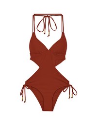 3Way Dual-Strap One-Piece Bikini (Thick Padded)
