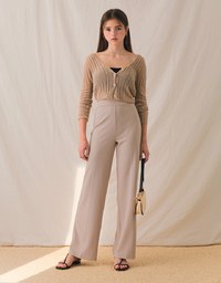 Hips Sculpting High Waisted Slimming Wide Pants